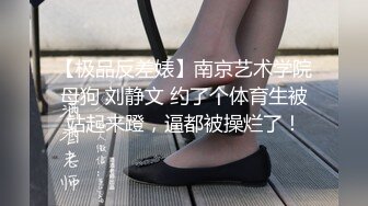 【极品反差婊】南京艺术学院母狗 刘静文 约了个体育生被站起来蹬，逼都被操烂了！