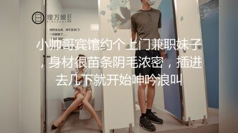 小帅哥宾馆约个上门兼职妹子，身材很苗条阴毛浓密，插进去几下就开始呻吟浪叫