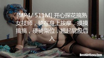 [MP4/ 511M] 开心探花搞熟女技师，骑在身上按摩，摸摸搞搞，硬骑乘位，翘起屁股后入