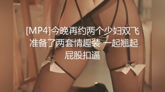 [MP4]今晚再约两个少妇双飞 准备了两套情趣装 一起翘起屁股扣逼