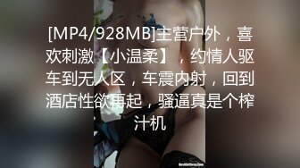 [MP4/928MB]主营户外，喜欢刺激【小温柔】，约情人驱车到无人区，车震内射，回到酒店性欲再起，骚逼真是个榨汁机